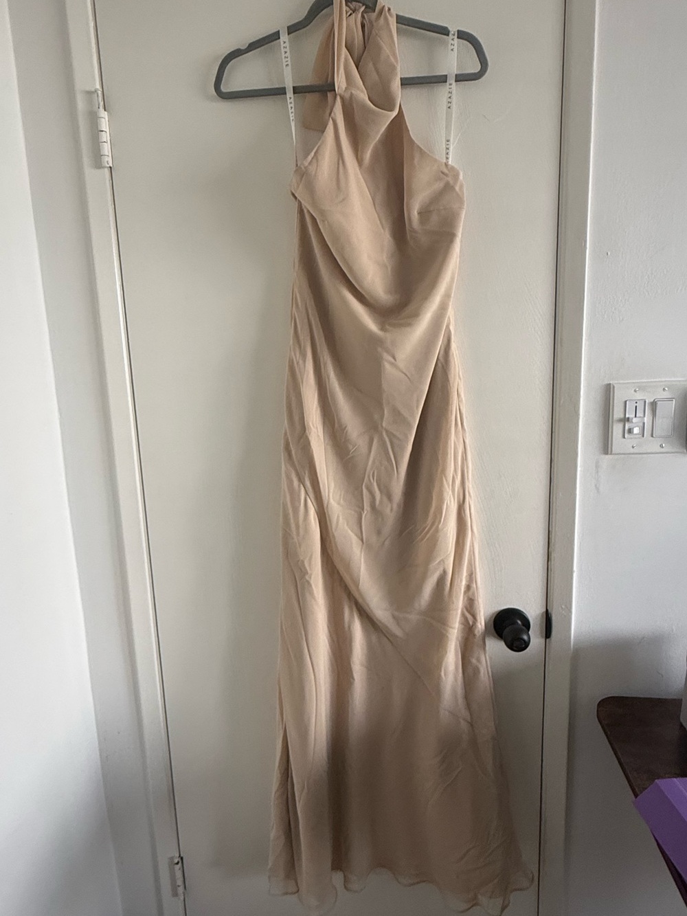 Azazie Velli Bridesmaid Dress - Chiffon Champagne
